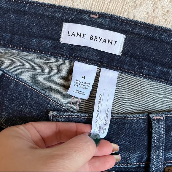 Lane Bryant flex magic waistband curvy high rise skinny jeans - Picture 3 of 11